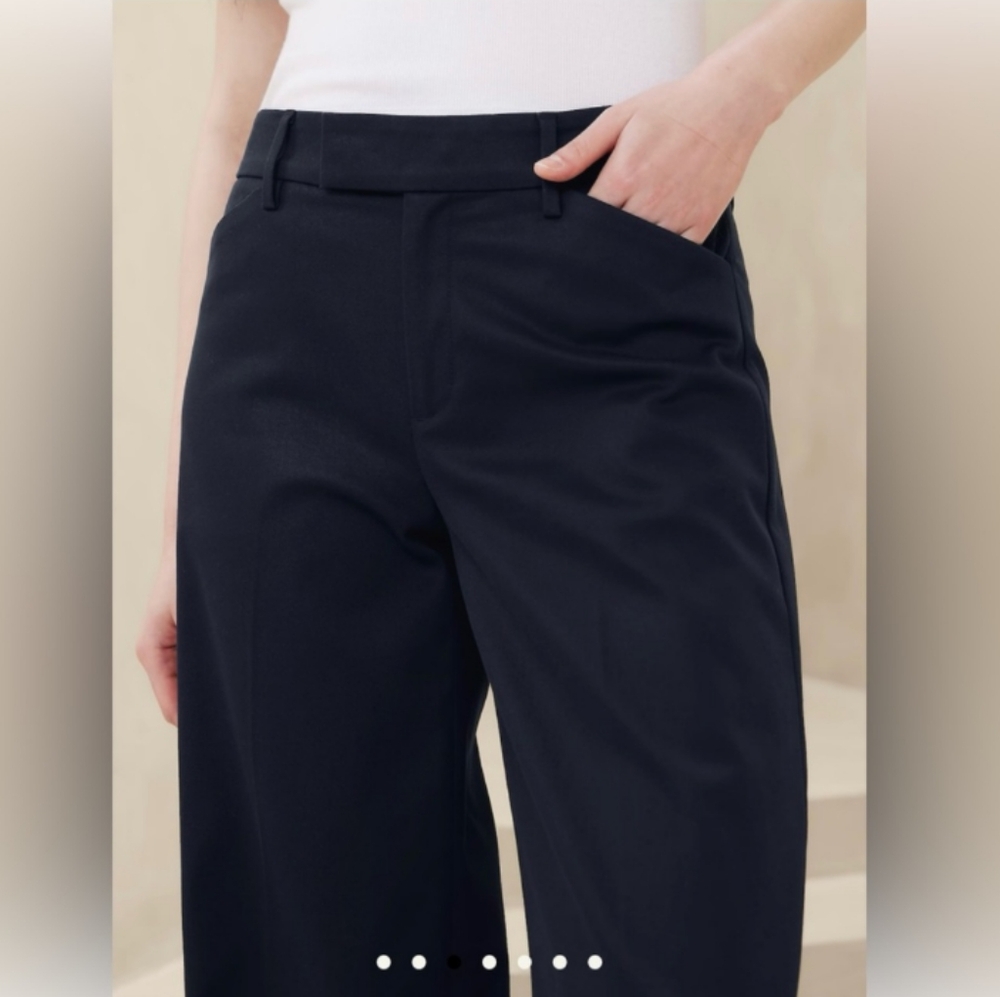 Banana Republic Factory Sculpted Wide-Leg Trouser - Picture 3 of 10